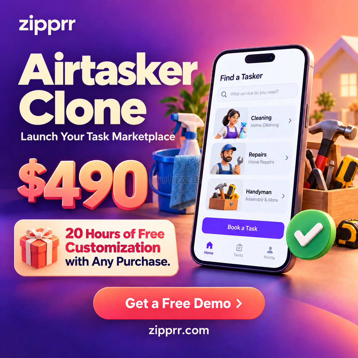 Can a $490 Zipprr Task App Help Home Service Businesses Grow?