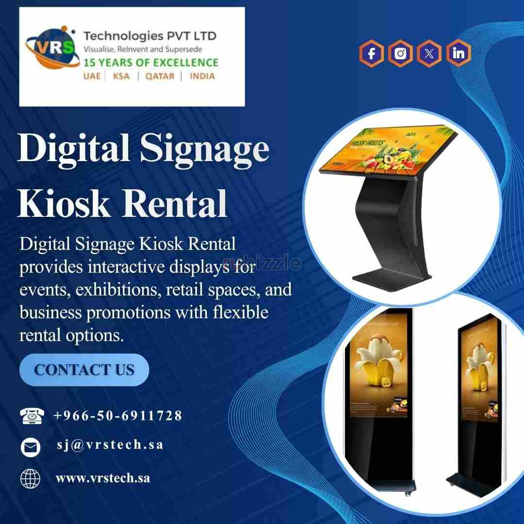 What Are the Benefits of Digital Signage Kiosk Rental?