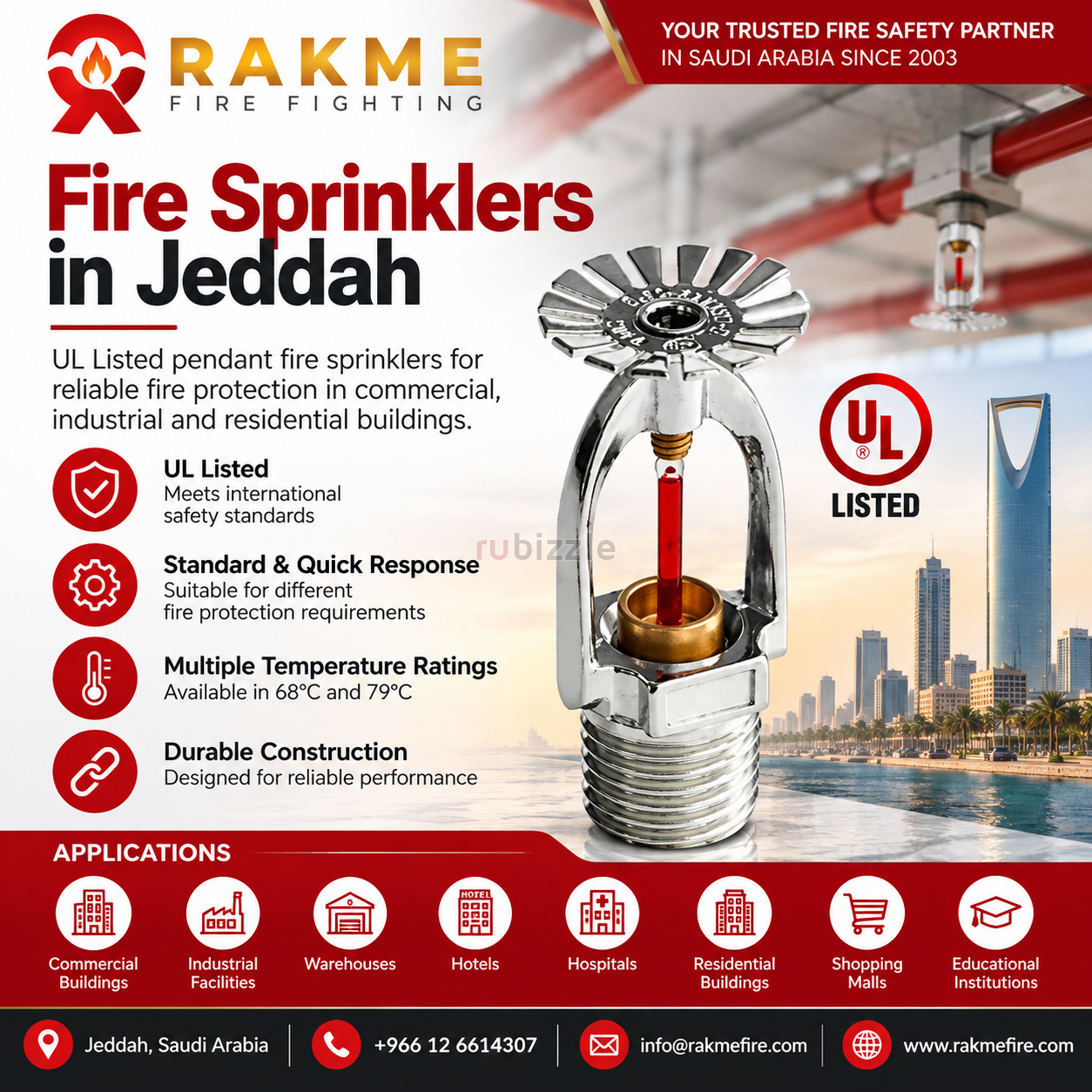 Fire Sprinklers in Jeddah