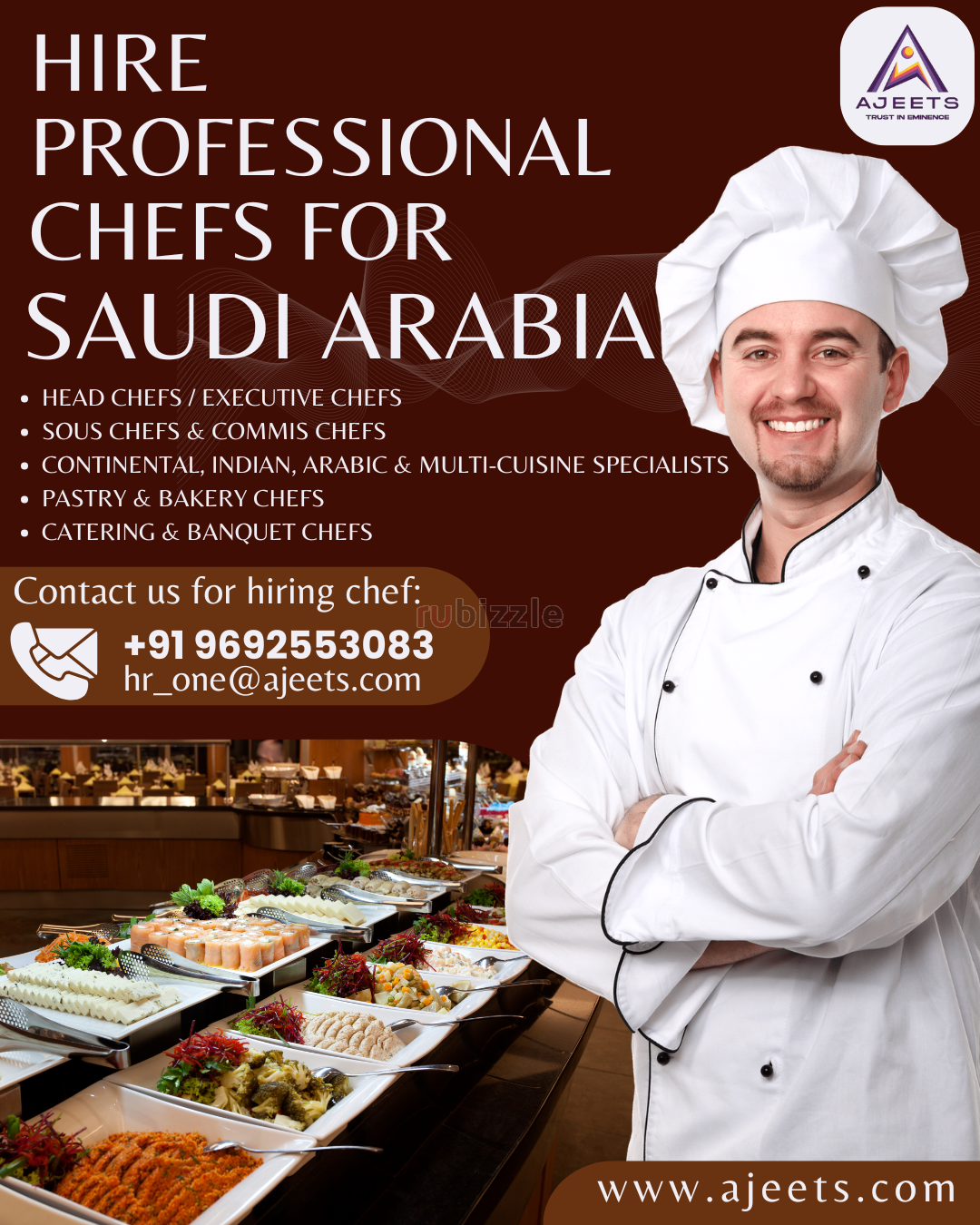 Hire Expert Chefs for Saudi Arabia through AJEETS