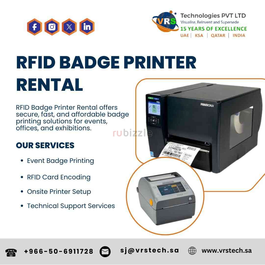 Why Should You Choose RFID Badge Printer Rental Services?