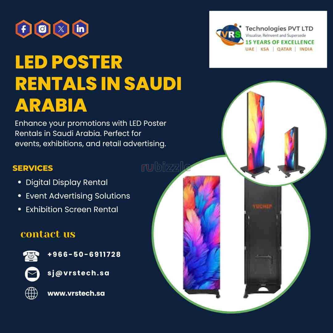 What Benefits Do LED Poster Rentals in Saudi Arabia Offer?