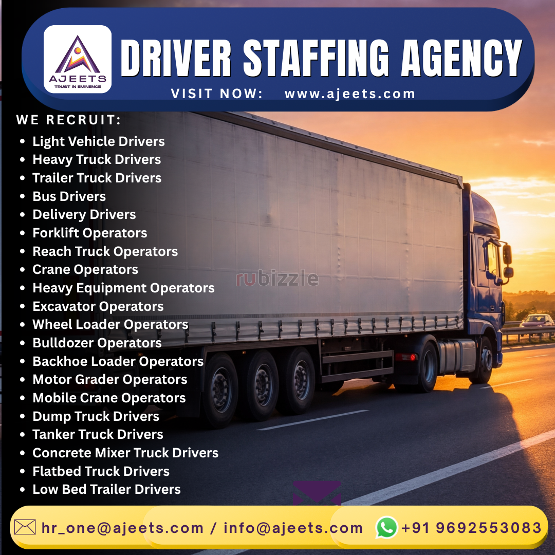 Looking for Driver Staffing Agency for Saudi Arabia