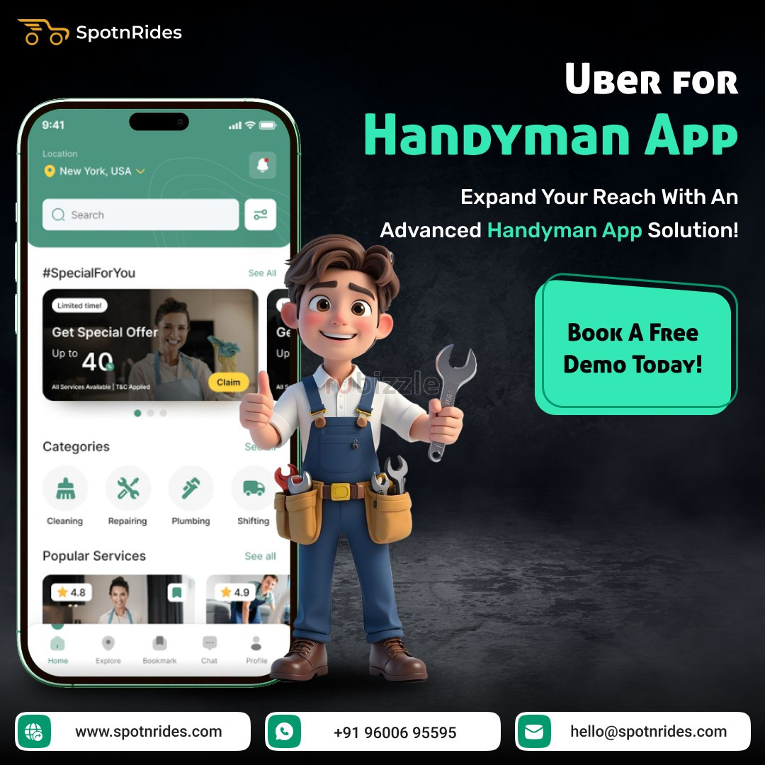 On-Demand Uber for Handyman App – Complete Home Service Solution