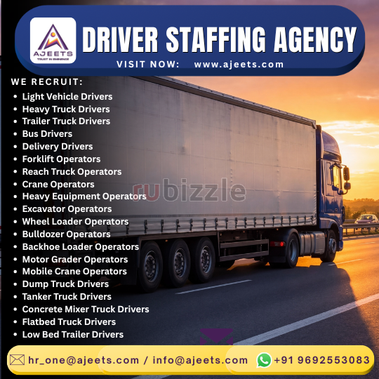 Best Driver Staffing Agency for Saudi Arabia