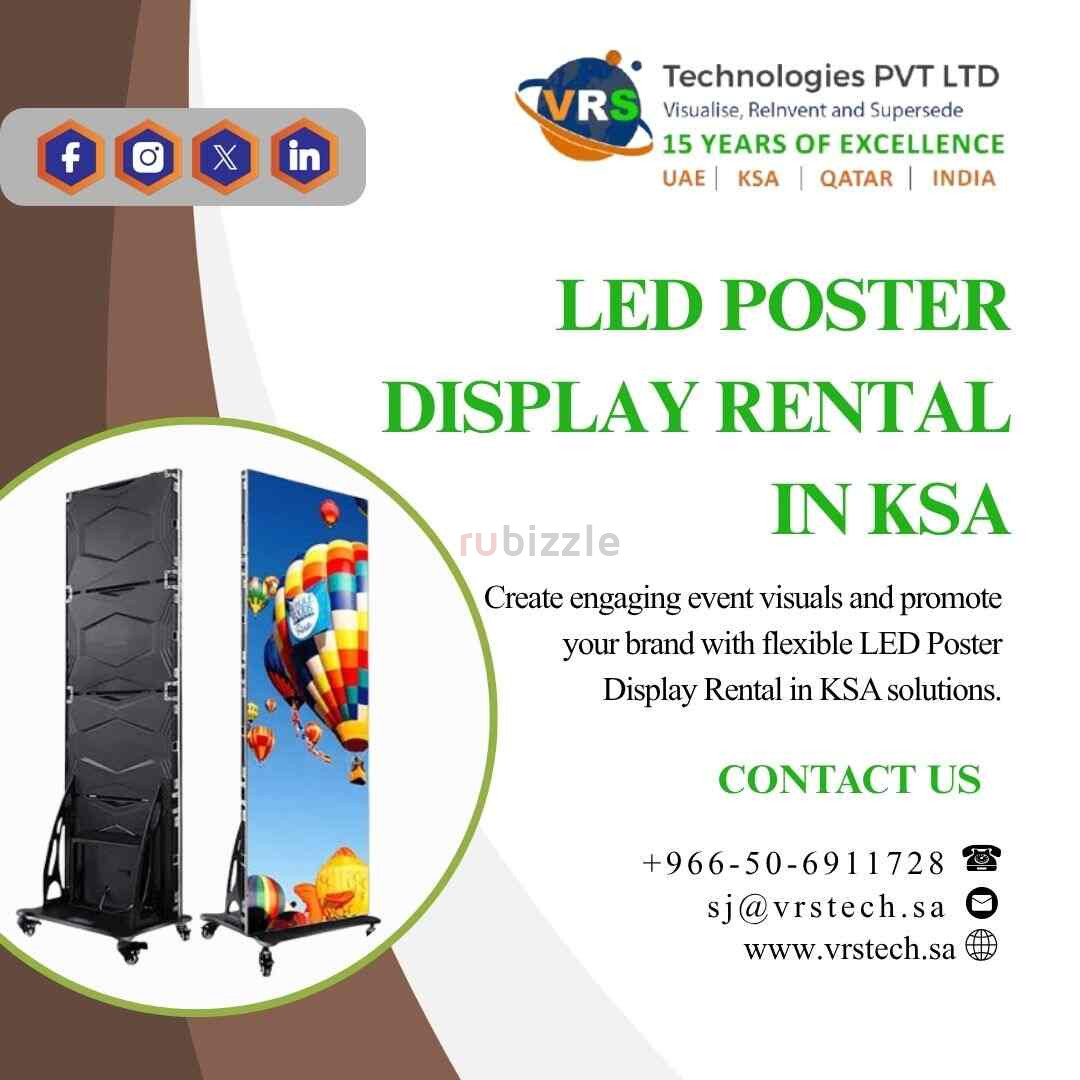 Get Better Branding with LED Poster Display Rental in KSA