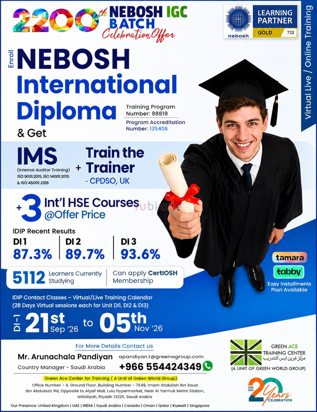 NEBOSH IDIP Course in Dammam, Saudi Arabia – Advance Your HSE Career