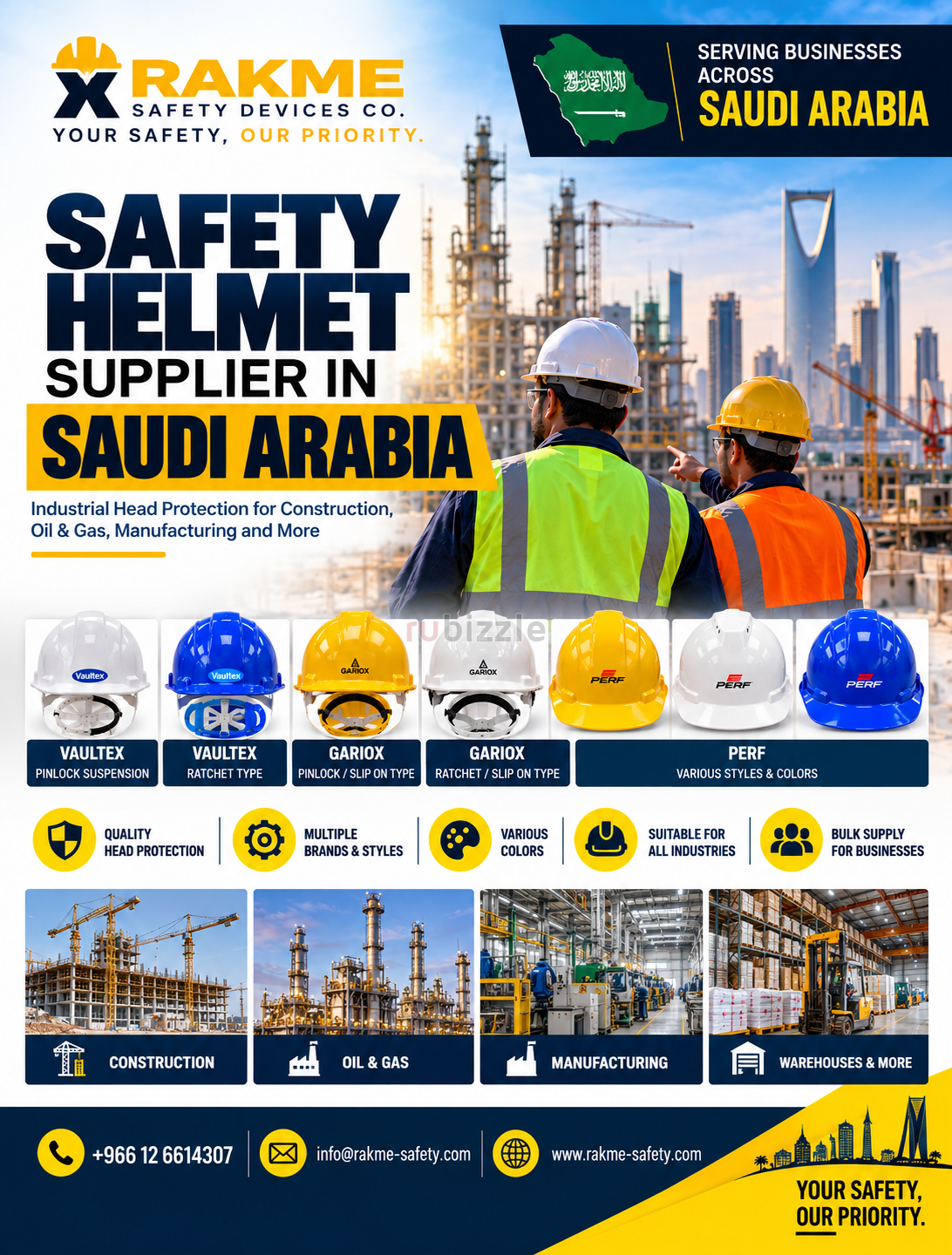 Safety Helmet Supplier in Saudi Arabia