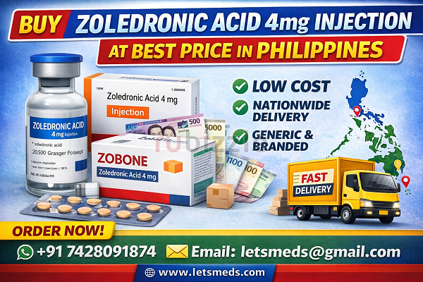 Buy Zoledronic Acid 4mg Injection at Best Price in Philippines