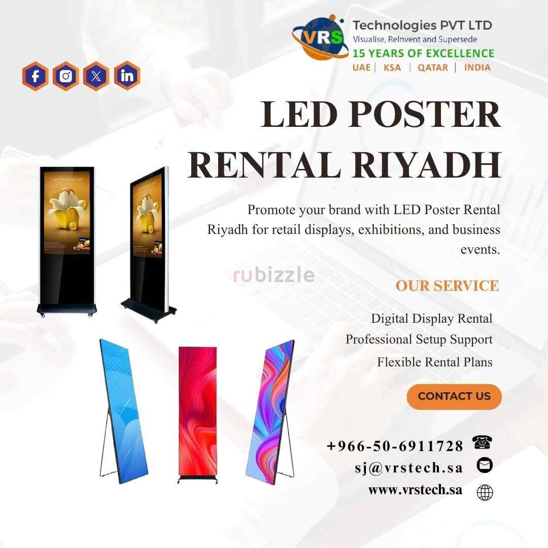 How Can LED Poster Rental Riyadh Transform Brand Displays?