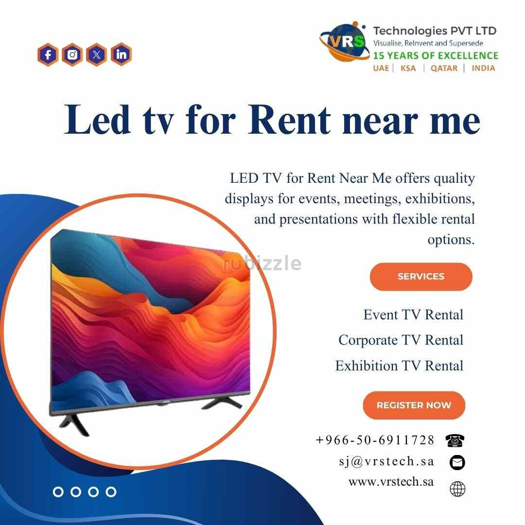 How Does LED TV Rental Near Me Improve Events?