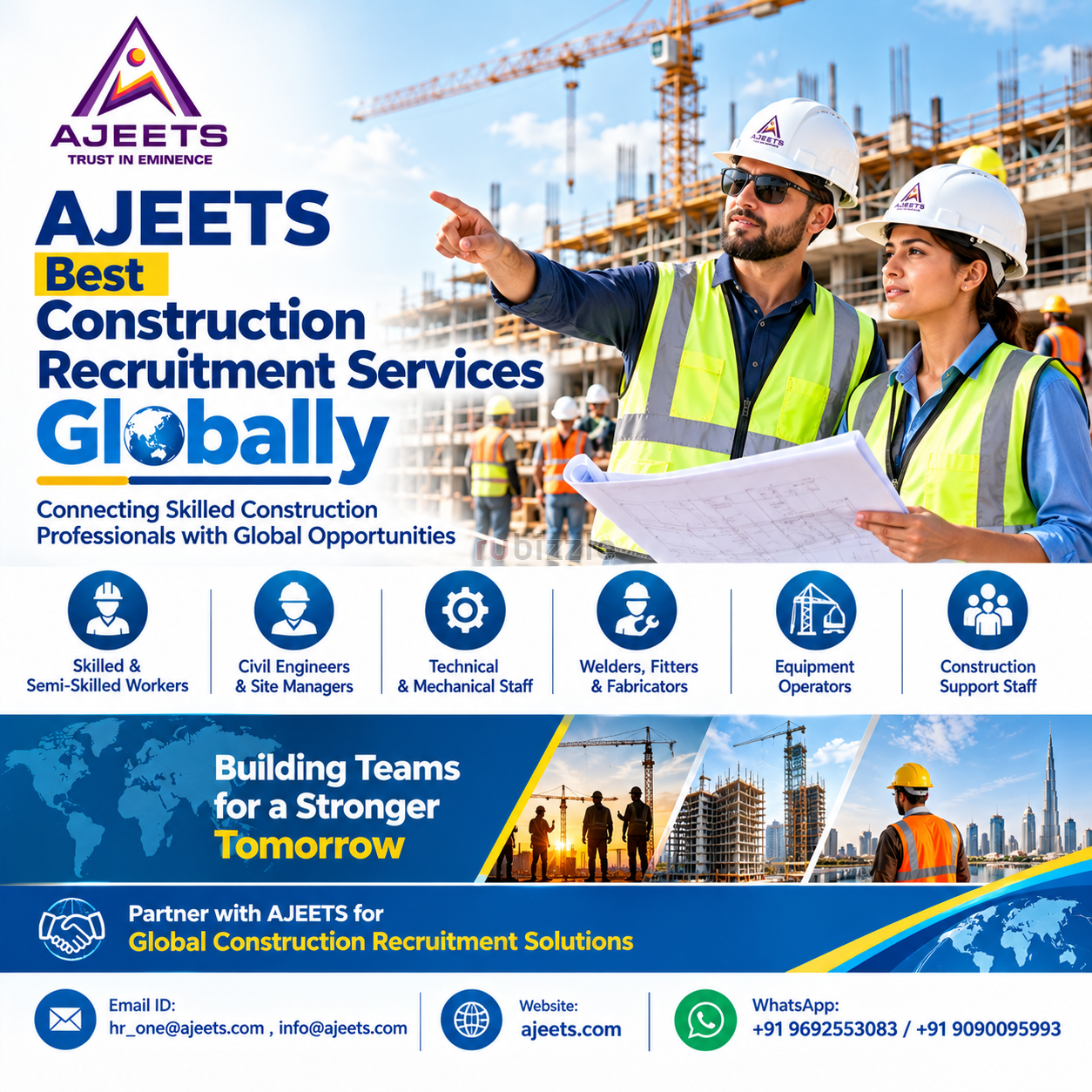 Looking for Construction Recruitment Agency from India, Sri Lanka