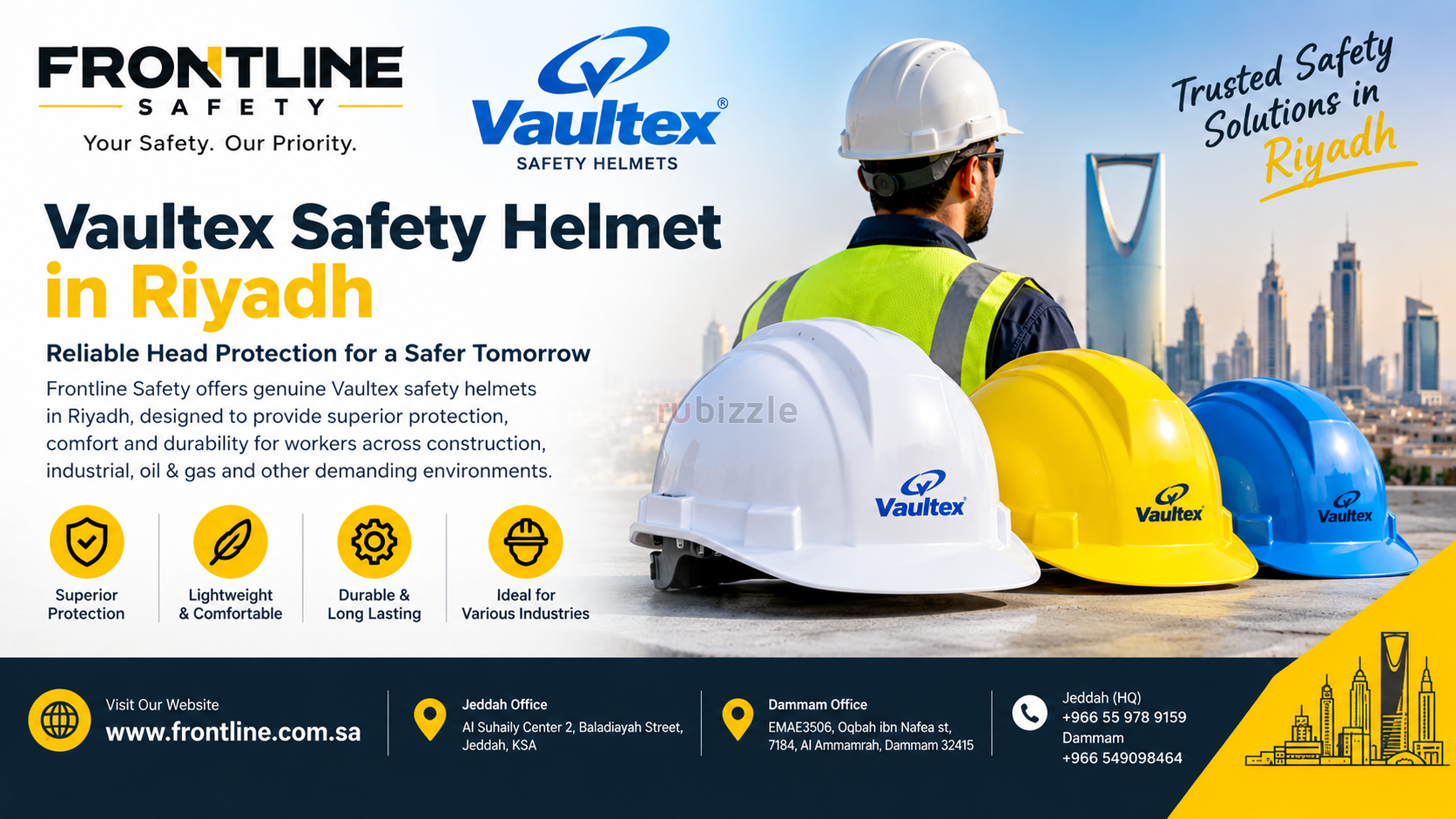 Vaultex Safety Helmet in Riyadh | Frontline Safety